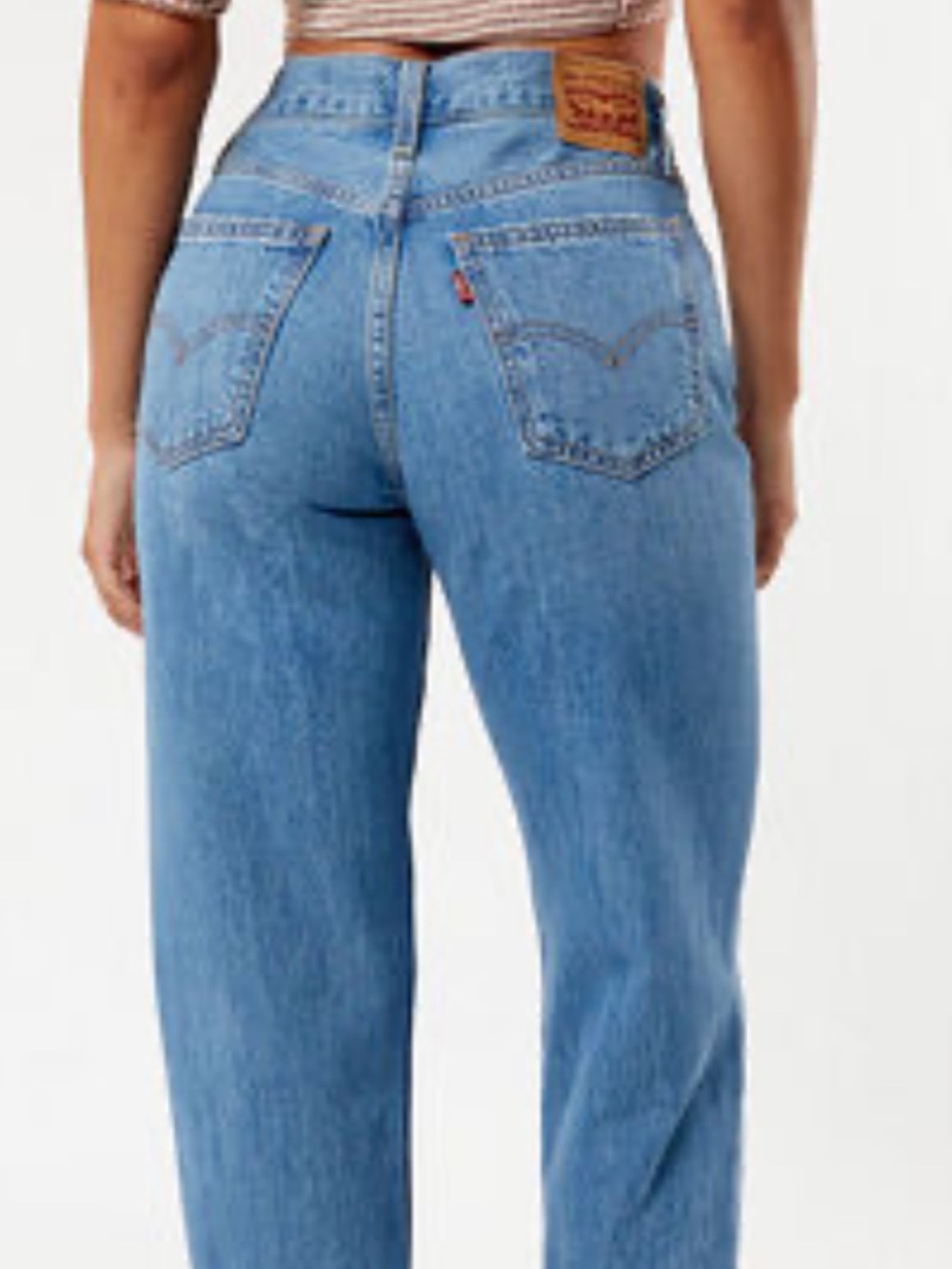 Levi's Low Pro Straight Jeans in Light Blue Denim